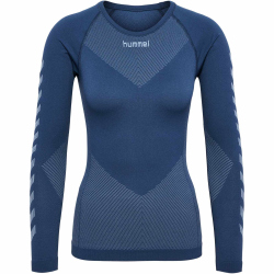 hummel First Seamless langarm Funktionsshirt Damen 8588 - vintage indigo XL/XXL