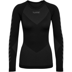 hummel First Seamless langarm Funktionsshirt Damen 2248 - black/obsidian M/L