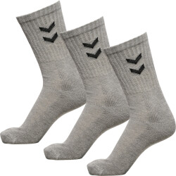 3er Pack hummel Basic Socken 2006 - grey melange 8 (32-35)