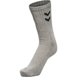 3er Pack hummel Basic Crew Sportsocken 2006 - grey melange 10 (36-40)