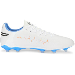 PUMA King Pro FG/AG Fußballschuhe 01 - PUMA white/PUMA black/blue glimmer/ultra orange 41