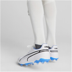 PUMA King Pro FG/AG Fußballschuhe 01 - PUMA white/PUMA black/blue glimmer/ultra orange 47