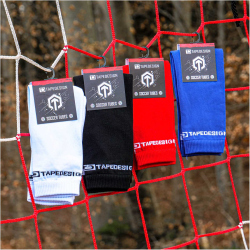 TAPEDESIGN Tubes Fu&szlig;ball Sleeve-Stutzen schwarz