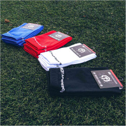 TAPEDESIGN Tubes Fußball Sleeve-Stutzen blau