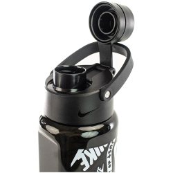 NIKE TR Renew Recharge Chug Graphic Trinkflasche aus Tritan - f&uuml;r Kohlens&auml;urehaltige Getr&auml;nke geeignet - 709 ml 069 - black/black/black/white