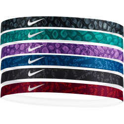 6er Pack NIKE Printed Haarbänder mit Silikonstreifen...
