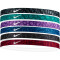 6er Pack NIKE Printed Haarbänder mit Silikonstreifen 031 - black/geode teal/white