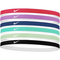 6er Pack NIKE Swoosh Sport Stirnband Tipped 635 - lt fusion red/rush fuchsia/white