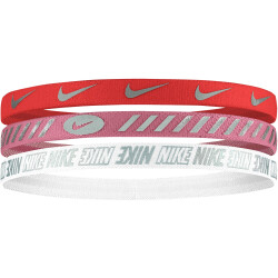 3er Pack NIKE Stirnband 3.0 Metallic Damen 664 - picante...