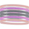 6er Pack NIKE Swoosh Sport Stirnband Metallic 646 - red stardust/rush fuchsia/metallic silver