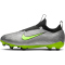 NIKE Jr. Zoom Mercurial Vapor 15 Academy XXV MG Multi-Ground Fu&szlig;ballschuhe Kinder 060 - metallic silver/volt-black-volt 27