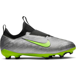 NIKE Jr. Zoom Mercurial Vapor 15 Academy XXV MG Multi-Ground Fußballschuhe Kinder 060 - metallic silver/volt-black-volt 31.5