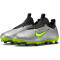 NIKE Jr. Zoom Mercurial Vapor 15 Academy XXV MG Multi-Ground Fußballschuhe Kinder 060 - metallic silver/volt-black-volt 31.5