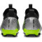 NIKE Jr. Zoom Mercurial Vapor 15 Academy XXV MG Multi-Ground Fußballschuhe Kinder 060 - metallic silver/volt-black-volt 31.5