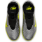 NIKE Jr. Zoom Mercurial Vapor 15 Academy XXV TF Turf Multinocken-Fußballschuhe Kinder 060 - metallic silver/volt-black-volt 27
