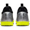 NIKE Jr. Zoom Mercurial Vapor 15 Academy XXV TF Turf Multinocken-Fußballschuhe Kinder 060 - metallic silver/volt-black-volt 38