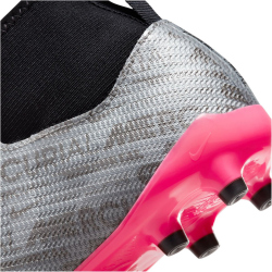 NIKE Jr. Air Zoom Mercurial Superfly 9 Pro XXV FG Firm-Ground Fußballschuhe Kinder 060 - metallic silver/hyper pink-black-volt 38.5