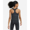NIKE Swoosh Tanktop Sport-BH M&auml;dchen 010 - black/white S (128-137 cm)