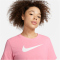NIKE Dri-FIT Swoosh T-Shirt Damen 611 - coral chalk/pure/htr/white XXL