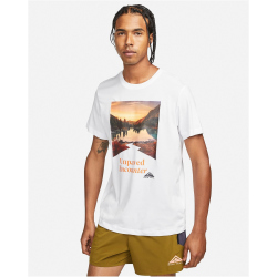 NIKE Trail Dri-FIT Laufshirt Herren 100 - white M