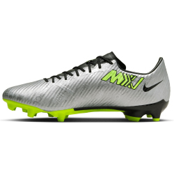 NIKE Air Zoom Mercurial Vapor 15 Academy XXV MG Multi-Ground Fu&szlig;ballschuhe Herren 060 - metallic silver/volt-black-volt 40.5