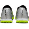 NIKE Zoom Mercurial Vapor 15 Academy XXV TF Turf Multinocken-Fußballschuhe Herren 060 - metallic silver/volt-black-volt 45.5