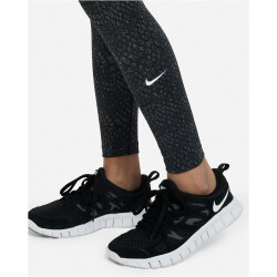 NIKE Dri-FIT One Training Leggings Mädchen 010 - black/white S (128-137 cm)