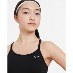 NIKE Dri-FIT Indy Tanktop Sport-BH Mädchen 010 - black/white XL (156-166 cm)