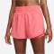 NIKE Dri-FIT One High-Waist 3" 2in1 Shorts Damen 894 - sea coral/reflective silv L