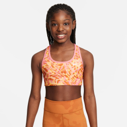 NIKE Swoosh Reversible Sport-BH Mädchen 611 - coral...