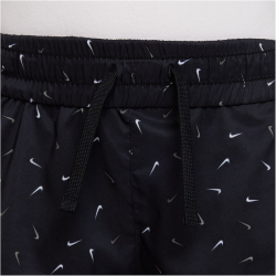 NIKE Dri-FIT One High-Waist Laufshorts M&auml;dchen 010 - black/white M (137-146 cm)