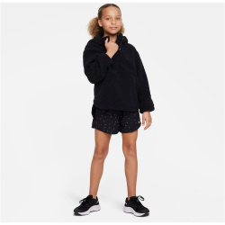 NIKE Dri-FIT One High-Waist Laufshorts M&auml;dchen 010 - black/white M (137-146 cm)