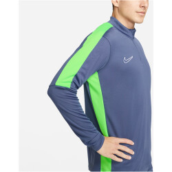 NIKE Dri-FIT Academy langarm Fußball Trainingsshirt Herren 491 - diffused blue/green strike/white M