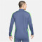 NIKE Dri-FIT Academy langarm Fußball Trainingsshirt Herren 491 - diffused blue/green strike/white M