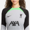 NIKE FC Liverpool Strike Dri-FIT Crew-Neck Fu&szlig;ball Trainingsshirt Damen 013 - wolf grey/poison green/black XS