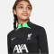 NIKE FC Liverpool Strike Dri-FIT Knit Fußball Trainingsshirt Kinder 014 - black/poison green/white XS (122-128 cm)
