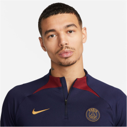 NIKE Paris Saint-Germain Strike Dri-FIT Fu&szlig;ball Trainingsshirt Herren 499 - blackened blue/blackened blue/gold suede S