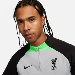 NIKE FC Liverpool Strike Dri-FIT Fußball Trainingsshirt Herren 013 - wolf grey/poison green/black S