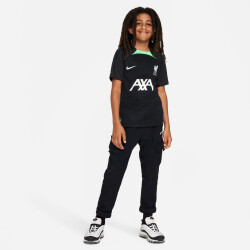 NIKE FC Liverpool Strike Dri-FIT Knit Fußballshirt Kinder 014 - black/poison green/white XS (122-128 cm)