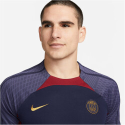 NIKE Paris Saint-Germain Strike Dri-FIT Knit Fußballshirt Herren 499 - blackened blue/blackened blue/gold suede S
