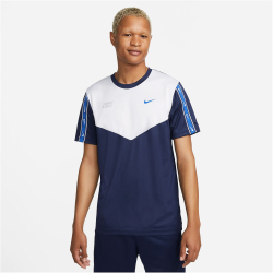 NIKE Sportswear Repeat T-Shirt Herren 411 - midnight navy/white/game royal M