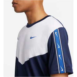 NIKE Sportswear Repeat T-Shirt Herren 411 - midnight navy/white/game royal M