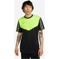 NIKE Sportswear Repeat T-Shirt Herren 013 - black/volt/white M