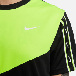 NIKE Sportswear Repeat T-Shirt Herren 013 - black/volt/white M