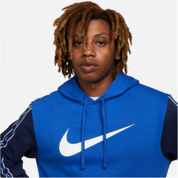 NIKE Sportswear Repeat Fleece Hoodie Herren 480 - game royal/midnight navy/white XS