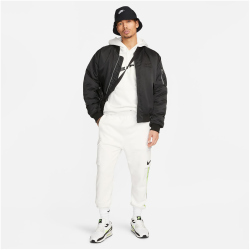 NIKE Sportswear Repeat Fleece Hoodie Herren 122 - summit white/summit white/black XL