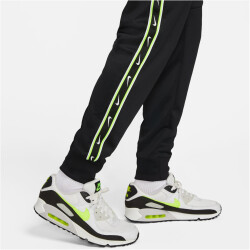 NIKE Sportswear Repeat Jogginghose Herren 013 - black/black/volt XS