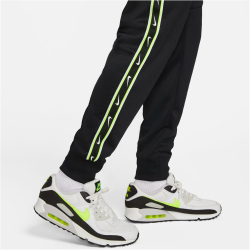 NIKE Sportswear Repeat Jogginghose Herren 013 - black/black/volt S