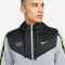 NIKE Sportswear Repeat Kapuzenjacke Herren 014 - wolf grey/black/volt S