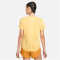 NIKE Dri-FIT One kurzarm Laufshirt Damen 795 - topaz gold S
